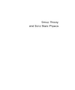 [PDF] Group Theory and Solid State Physics L. Mariot