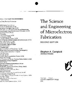 [PDF] The Science and Engineering of Microelectronic Fabrication