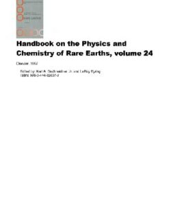[PDF] Handbook on the Physics and Chemistry of Rare Earths. vol.24 Author Unknown