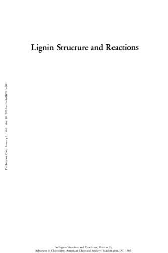 [PDF] Lignin Structure and Reactions Gould R.F. (ed.)