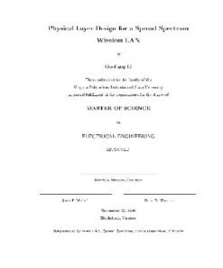 [PDF] Acm - Physical Layer Design For A Spread Spectrum Wireless Lan GuoliangLi