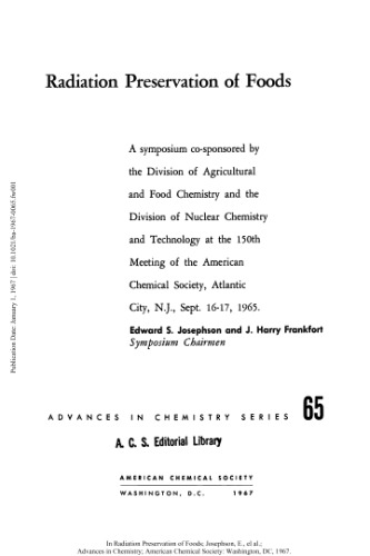 [PDF] Radiation Preservation of Foods Gould R.F. (ed.)