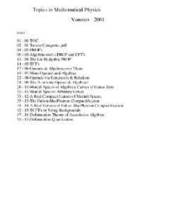 [PDF] Topics in mathematical physics Voronov A.A.