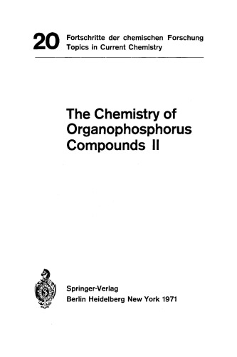 [PDF] The Chemistry of Organophosphorus Compounds II Boschke F.L.