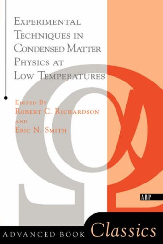 [PDF] Experimental techniques in condensed matter physics at low temperatures Robert C. Richardson, Eric N. Smith