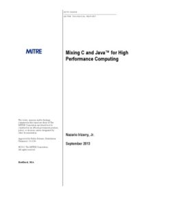 {PDF} Mixing C and Java? for High Performance Computing. Nazario Irizarry, Jr.