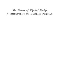 {pdf} The Nature of Physical Reality. A Philosophy of Modern Physics Henry Margenau