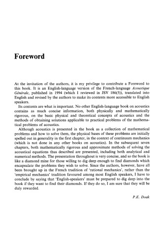 [PDF] Acoustics: basic physics, theory and methods Paul Filippi