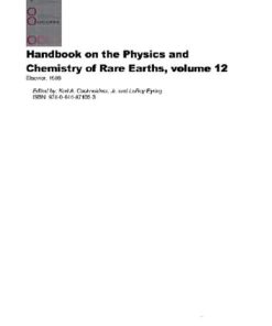 [PDF] Handbook on the Physics and Chemistry of Rare Earths. vol.12 Author Unknown