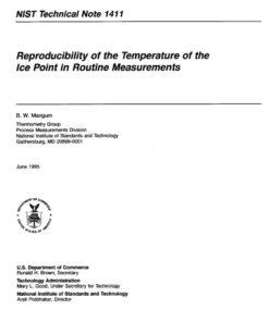 {PDF} Reproducibility of the Temperature of the Ice Point in Routine Measurements B. W. Mangum