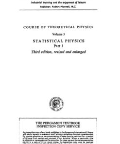 [PDF] Statistical Physics, Part 1 (Course of Theoretical Physics, Vol. 5) L. D. Landau