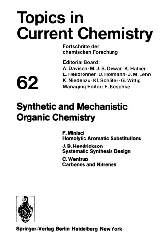 [PDF] Synthetic and Mechanistic Organic Chemistry Boschke F.L.
