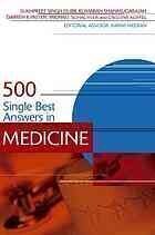 [PDF] 500 Single Best Answers in Medicine Sukhpreet Singh Dubb; et al
