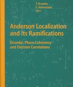 [PDF] Anderson Localization and its Ramifications: Disorder, Phase Coherence, and Electron Correlations Tobias Brandes, Stefan Kettemann, Editors