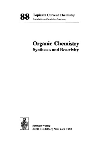 [PDF] Organic Chemistry Syntheses and Reactivity Boschke F.L.