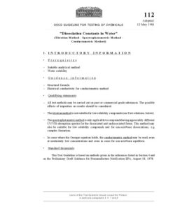 {pdf} Test no. 112 : dissociation constants in water OECD