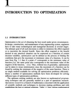 {PDF} Engineering Optimization: Theory and Practice, Singiresu S. Rao