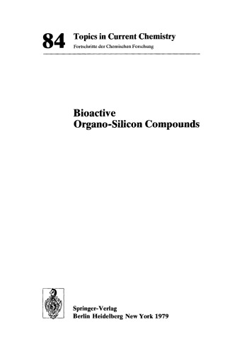 [PDF] Bioactive Organo-Silicon Compounds Boschke F.L.