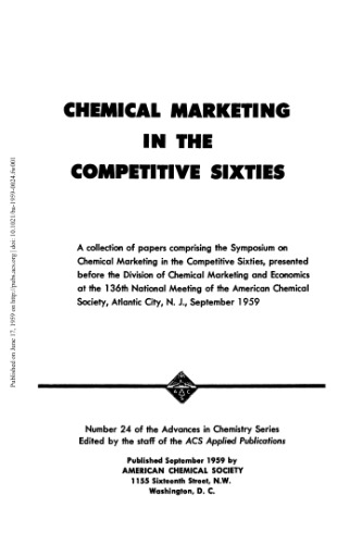 [PDF] Chemical Marketing in the Competitive Sixties Gould R.F. (ed.)