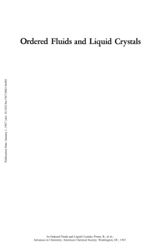 [PDF] Ordered Fluids and Liquid Crystals Gould R.F. (ed.)