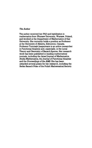 {PDF} Banach-Mazur distances and finite-dimensional operator ideals Tomczak-Jaegermann, Nicole