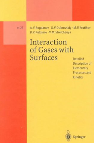 [PDF] Interaction of gases with surfaces: detailed description of elementary processes and kinetics Alexander V. Bogdanov, German V. Dubrovskiy, Michael P. Krutikov, Dmitry V. Kulginov, Victor M. Strelchenya