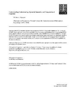 {PDF} Understanding Understanding: Syntactic Semantics and Computational Cognition William J Rapaport