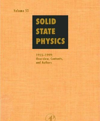 [pdf] Contents HENRY EHRENREICH and FRANS SPAEPEN (Eds.)