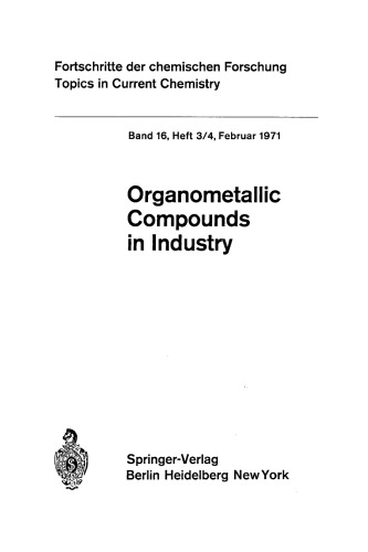 [PDF] Organometallic Compounds in Industry Boschke F.L.