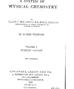 [PDF] A system of physical chemistry. Kinetics Lewis