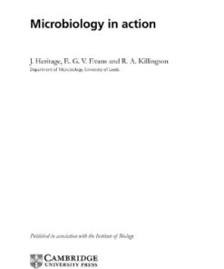 {pdf} Microbiology in Action (Studies in Biology) J. Heritage, G. Evans, R. A. Killington