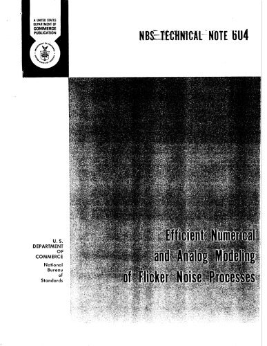 {PDF} Efficient Numerical and Analog Modeling of Flicker Noise Processes J. A. Barnes, Stephen Jarvis