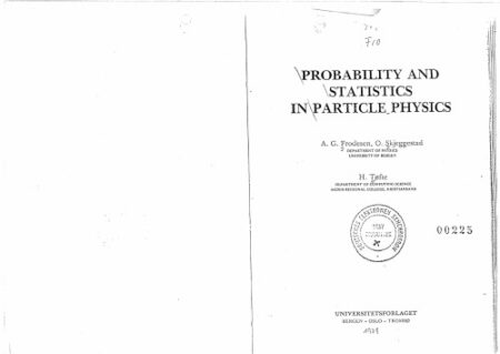 [PDF] Probability and Statistics in Particle Physics A. G. Frodesen, O. Skjeggestad, H. Tofte