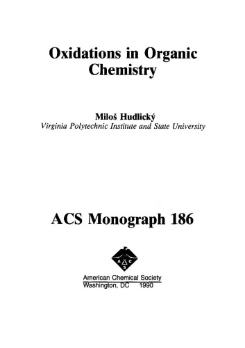 [PDF] Oxidations in Organic Chemistry Reductions in Organic Chemistry ...