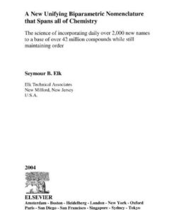 [PDF] A New Unifying Biparametric Nomenclature That Spans All Of Chemistry Seymour B. Elk