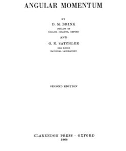 [PDF] Angular momentum D  M Brink; G  R Satchler