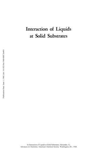 [PDF] Interaction of Liquids at Solid Substrates Gould R.F. (ed.)