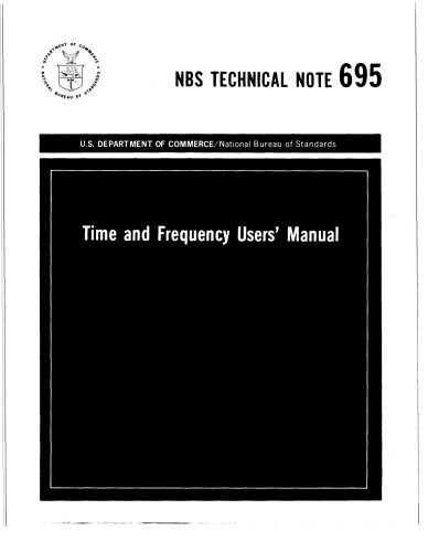 {PDF} Time and Frequency Users' Manual George Kamas