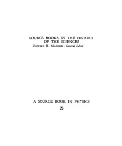 [PDF] A Source Book in Physics William Francis Magie