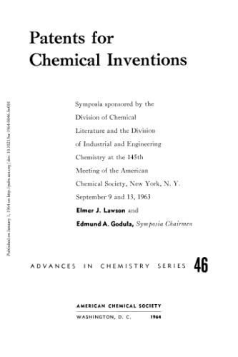 [PDF] Patents for Chemical Inventions Gould R.F. (ed.)