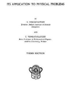 {pdf} Theory of Groups and Its Application to Physical Problems S.B. Bhagavantam, T. Venkatarayudu