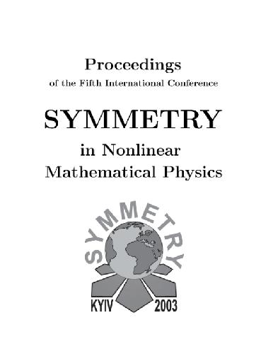 [PDF] Symmetry in nonlinear mathematical physics Nikitin A.G., Boyko V.M., Popovych R.O., Yehorchenko I.A. (eds.)