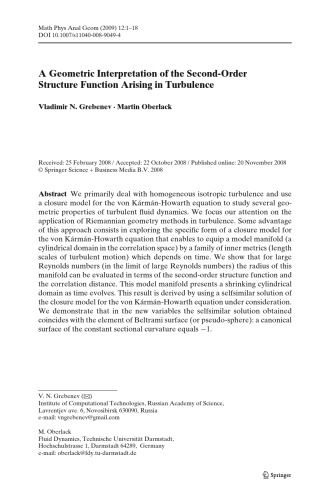 [PDF] Mathematical Physics, Analysis and Geometry - Volume 12 V. A. Marchenko, A. Boutet de Monvel, H. McKean (Editors)