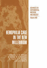 [PDF] Hemophilia Care in the New Millennium Naomi L. C. Luban M.D., Rima F. Jubran M.D. (auth.), Dougald M. Monroe, Ulla Hedner, Maureane R. Hoffman, Claude Negrier, Geoffrey F. Savidge, Gilbert C. White II (eds.)