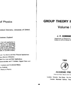 [pdf] Group Theory in Physics, Vol. 2 (Techniques of Physics Series) J. F. Cornwell