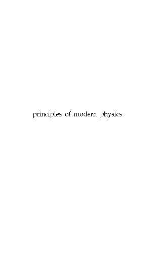 [PDF] Principles of Modern Physics Neil Ashby, Stanley C. Miller