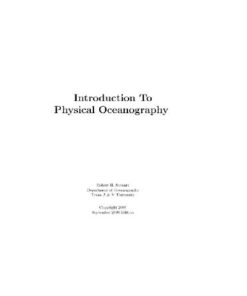 [PDF] Introduction to physical oceanography Robert H Stewart