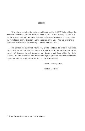 [PDF] Nonlinear Problems in Theoretical Physics A. F. Ranada