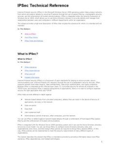 {PDF} IPSec Technical Reference unknown