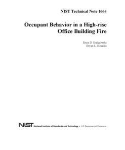 {PDF} Occupant Behavior in a High-rise Office Building Fire Erica D. Kuligowski, Bryan L. Hoskins
